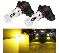 PHINLION 9006 Yellow Fog Light Bulbs 3800 Lumens Super Bright HB4 9006LL LED Bulb Replacement for Car Truck SUV Fog Lights or DRL Lamps, 3000K Golden Yellow