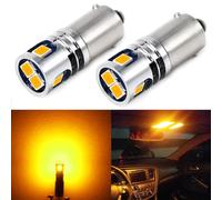 PHINLION BA9S 1889 Super Bright Yellow LED Floodlight 53 57 1895 3893 12929 T4W H5W H10W 12V Non Polarity Car Interior Map Reading Courtesy Side Marker Board