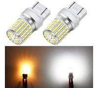 Phinlion Carr Lighting 1000 Lumens Extremely Bright 3014 72-SMD 7440 7443 T20 6000K Xenon White LED Light Bulbs for Back Up Reverse or Tail Brake Lights