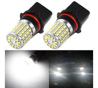 PHINLION Super Bright 3014 72-SMD P13W 12277 SH23W 6000K Xenon White LED DRL Driving Light Bulbs for 2010 2011 Camaro Daytime Running Lights, Pack of 2