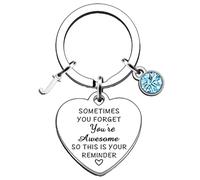 PHIOMUUE Encouraging Keyring Gifts for Women - A Thoughtful Way to Thank Family, Friends, BFFs, Colleagues, Coworkers, Bosses, and Teachers - Remind Them of Their Awesomeness (J)