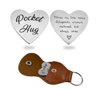 PHIOMUUE Love Heart Pocket Hug Token,A Little Sign to Say I Love You,Long Distance Relationship Gifts,Thinking of You Present Gifts,Pocket Hugs for Friends,Relationship Keepsake,love gifts