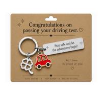 PHIOMUUE Passed Driving Test Gifts, Congratulations Gifts - New Driver Gifts Congratulations on Passing Your Driving Test Drive Safe Keychain for Just Passed Driv/ing Test Learner Driver Gi/fts