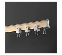 PhIree 2 3 5 7 8 10M Long Curtain Rail Track Flexible, Ceiling Mount, Metal Bendable Curtain Rod System for Room Divider, Window/Patio/Hospital/Shower/Gold/4M/13.1Ft