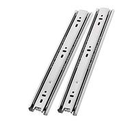 PhIree Push to Open Drawer Runner Ball Beadrawer Slides, Heavy-Duty-Full Extension Slide Rails, Stainless Steel Thick Slides, Side-Mounted Load-Bea65Kg/Silver/32In/800Mm