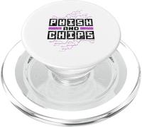Phish And Chips Hacker Hacking Computer It Hack PopSockets PopGrip for MagSafe