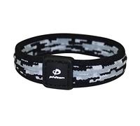 Phiten Digital Camo Titanium Bracelet, Night, 7.5-Inch