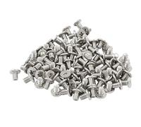 PHITUODA 100pcs M3 x 4mm Round Flat Head Machine Screws, 304 Stainless Steel Phillips Cross Drive Screw Hardware Fastener Bolts