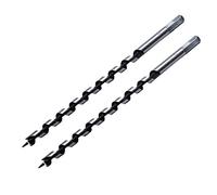 PHITUODA 2Pcs Wood Auger Drill Bit 1/2" x 11.7" Ship Auger Bit with 1/2 Inch Hex Shank, Perfect for Soft & Hard Wood, Plastic, Drywall, PVC