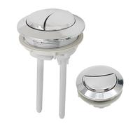 PHITUODA Toilet Tank Push Button 48mm Thread Diameter Dual Push Flushing Button Adjustable Toilet Water Tank Button Replacement, Pack of 1
