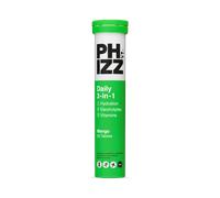 Phizz Daily Energy 3-In-1 Formula, Hydration, Electrolytes & Vitamins Effervescent Tablets Mango 20 Tablets