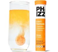 Phizz Electrolytes Multivitamin & Hydration Tablets-20 Effervescent Rehydration Electrolyte Tablets -18 Vitamins & Minerals Vitamin C Vegan Vegetarian