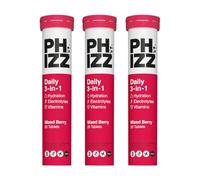 Phizz - 3-in-1 Tablets Mixed Berry Hydration, Electrolytes and Vitamins Effervescent x 60 Tablets for Men and Women