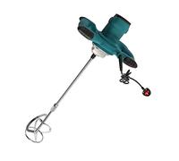 phjddak 2100W Portable Electric Mud Mixer Speed Adjustable Paint Mixer Handheld Cement Mixer Concrete Mixer -Blue