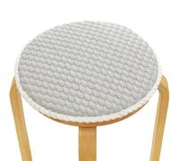 PHLCF 4Pcs Round Bamboo Ice Silk Seat Cushion Set, Non-Slip Breathable Chair Pad for Dining Office Car, Machine Washable with Ties, Multiple Sizes & Colours (D 50cm/20in)