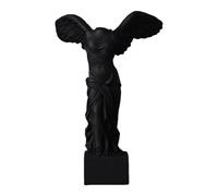 PHLCF Sculpture European Style Statue Of The Goddess Of Victory Abstract Ornaments Resin Crafts Decoration 15 * 10 * 10Cm-Black