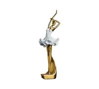 PHLCF Statue Nordic Creative Ballet Girl Ornaments Art Room Living Room Desktop Home Decoration Resin Crafts-Gold-Type A