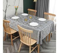 PHLCF Waterproof tablecloth 160 x 280 cm Table Cloth Wipe Clean Tablecloth Wipeable PVC Waterproof Square Table Cover Protector for Kitchen Picnic Outdoor Indoor