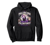 Phlebi-corn Funny Unicorn Phlebotomist Halloween Pullover Hoodie