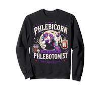 Phlebi-corn Funny Unicorn Phlebotomist Halloween Sweatshirt