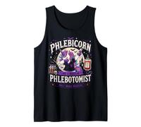 Phlebi-Corn Funny Unicorn Phlebotomist Halloween Tank Top