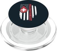 Phlebotomist American Blood Draw Tech PopSockets PopGrip for MagSafe