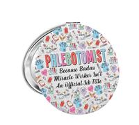 Phlebotomist Appreciation Gift Phlebotomy Tech Makeup Mirror PBT Nurse Graduation Gift (PhlebotomistMirror)