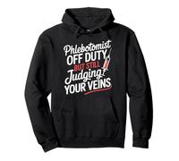Phlebotomist Blood Draw Tech Veins Funny Phlebotomy Pullover Hoodie