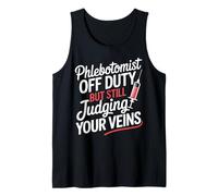 Phlebotomist Blood Draw Tech Veins Funny Phlebotomy Tank Top