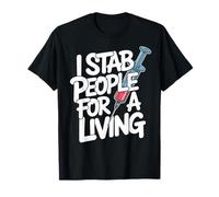 Phlebotomist Blood Veins Draw Tech Funny Phlebotomy T-Shirt