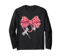 Phlebotomist Coquette Bow Kawaii Nurse Retro Long Sleeve T-Shirt