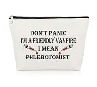 Phlebotomist Gift Appreciation Gift for Phlebotomy Technician Makeup Bag Nurse Thank You Gifts Cosmetic Bag Phlebotomist Graduation Gifts Hematologist Gifts Christmas Birthday Gift Travel Makeup Pouch