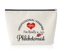 Phlebotomist Gifts for Women Makeup Bag Thank You for Phlebotomist Funny Phlebotomy Technician Presents Nurses Practitioner Bag Phlebotomy Graduation Christmas Birthday Zipper Pouch