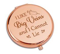 Phlebotomist Gifts Travel Compact Pocket Makeup Mirror Phlebotomy Technician Gift for Women Phlebotomist Graduation Gifts Nurse Week Day Gifts Technician Hematologist Medical Technologist Gifts