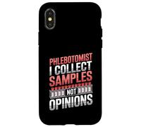 Phlebotomist I Collect Samples Not Opinions Clinical Lab Case for iPhone X/XS