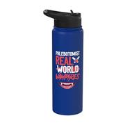 Phlebotomist.Real World Vampires - Easy Halloween Costume Stainless Steel Insulated Water Bottle