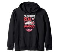 Phlebotomist.Real World Vampires - Easy Halloween Costume Zip Hoodie