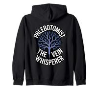 Phlebotomist The Vein Whisperer Venipuncture Clinical Skill Zip Hoodie