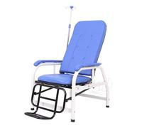 Phlebotomy Chair, Adjustable Armrest, Fully Reclining Blood Draw Chair for Waiting Room & Research Clinics, Semi-Reclining with Footrest
