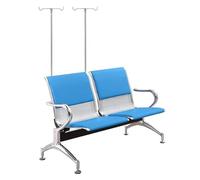 Phlebotomy Chair, IV Recliner Chair with Armrests and Backrest, Ergonomic PU Recliner with IV Stand for Hospitals and Clinics
