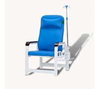 Phlebotomy Chair with Adjustable Recliner and IV Pole, Soft Padded Seat and Armrest for Comfort in Clinics and Nursing Homes