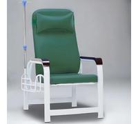 Phlebotomy Chair with Steel Frame, Fully Reclining Blood Draw Chair with Side Storage Basket for Waiting Rooms, Outpatient, Home Use