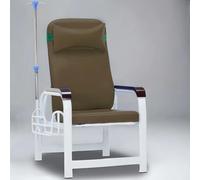 Phlebotomy Chair with Steel Frame, Fully Reclining Blood Draw Chair with Side Storage Basket for Waiting Rooms, Outpatient, Home Use