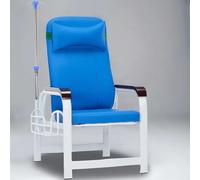 Phlebotomy Chair with Steel Frame, Fully Reclining Blood Draw Chair with Side Storage Basket for Waiting Rooms, Outpatient, Home Use