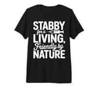 Phlebotomy Friendly Phlebotomist Blood Draw Tech Premium T-Shirt