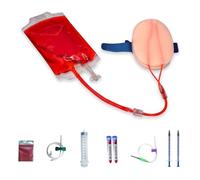 Phlebotomy Practice Kit - Wearable IV Start Training Pad for Nursing Students, Realistic Blood Draw & Venipuncture Simulator with Adjustable Vein Arms (IV Practice Kit for Nurses)