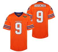 PHM Men The Waterboy 9 Bobby Boucher 50th Anniversary Movie Mud Dogs Bourbon Bowl Football Jerseys Stitched S-XXXL - orange - Large