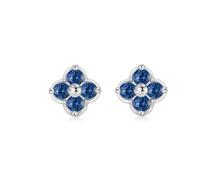PHNIBIRD Sapphire Earrings 925 Sterling Silver Earrings With Sapphire Stone Delicate Women Jewelry Gifts For Women