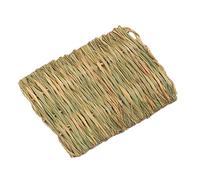 PhnkjGh Bunny Mats for Cage | Woven Scratching Pad - Soft Mat Chew Toy Natural Grass Bedding Animals Sleeping Pad for Cats Bunnies Dogs Resting Play Area