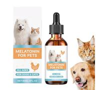 PhnkjGh Calming Supplements for Dogs,60ml Small Dogs Calming Drops for Grooming - Pet Relieving Supplement for Kitten Care Health Daily Travel Indoor Grooming Sleeping Aggression Bathing